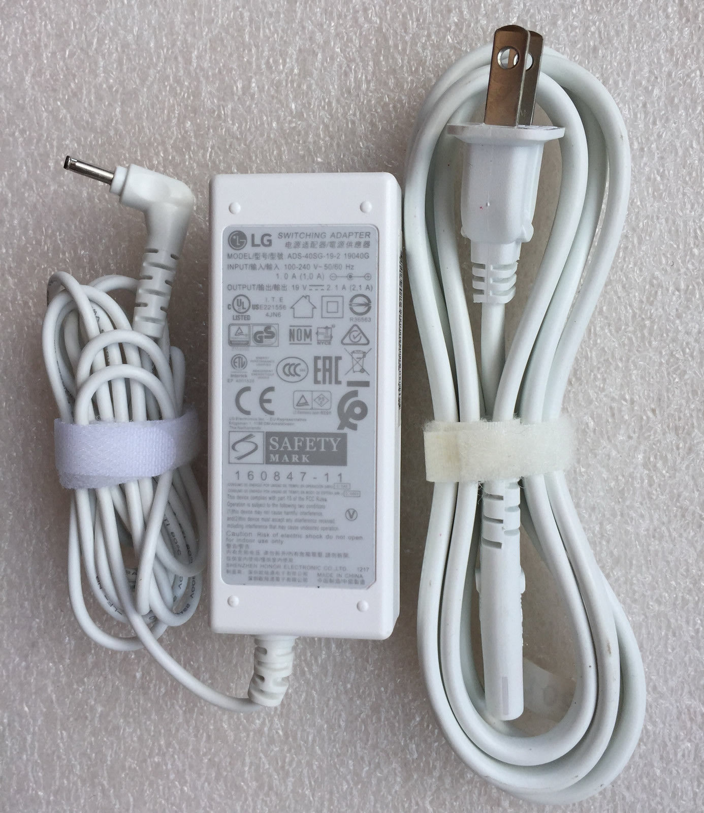 New Original LG 19V 2.1A AC Power Adapter&Cord for LG Gram 15Z970-GA75K Notebook